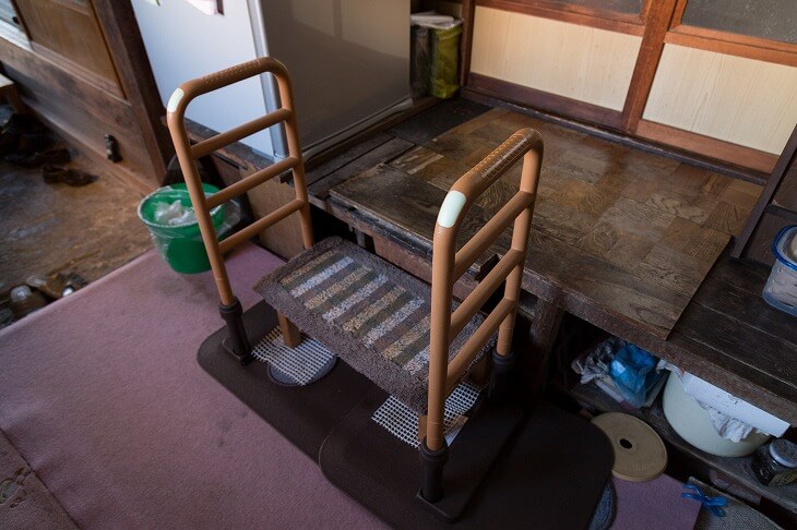 土間と室内の「段差」に注意
