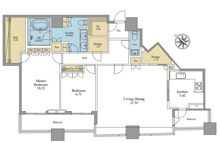パークコート赤坂ザ・タワー43階の中古リノベーション物件情報