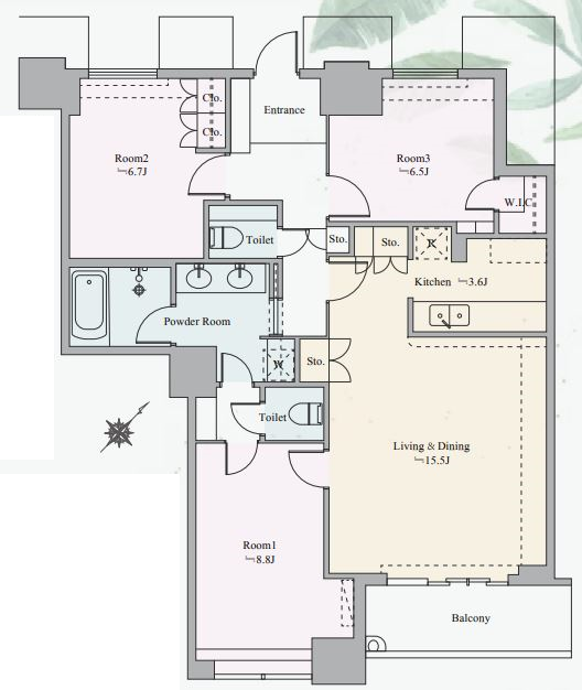 THE TOKYO TOWERS MID TOWER56階の中古リノベーション物件情報